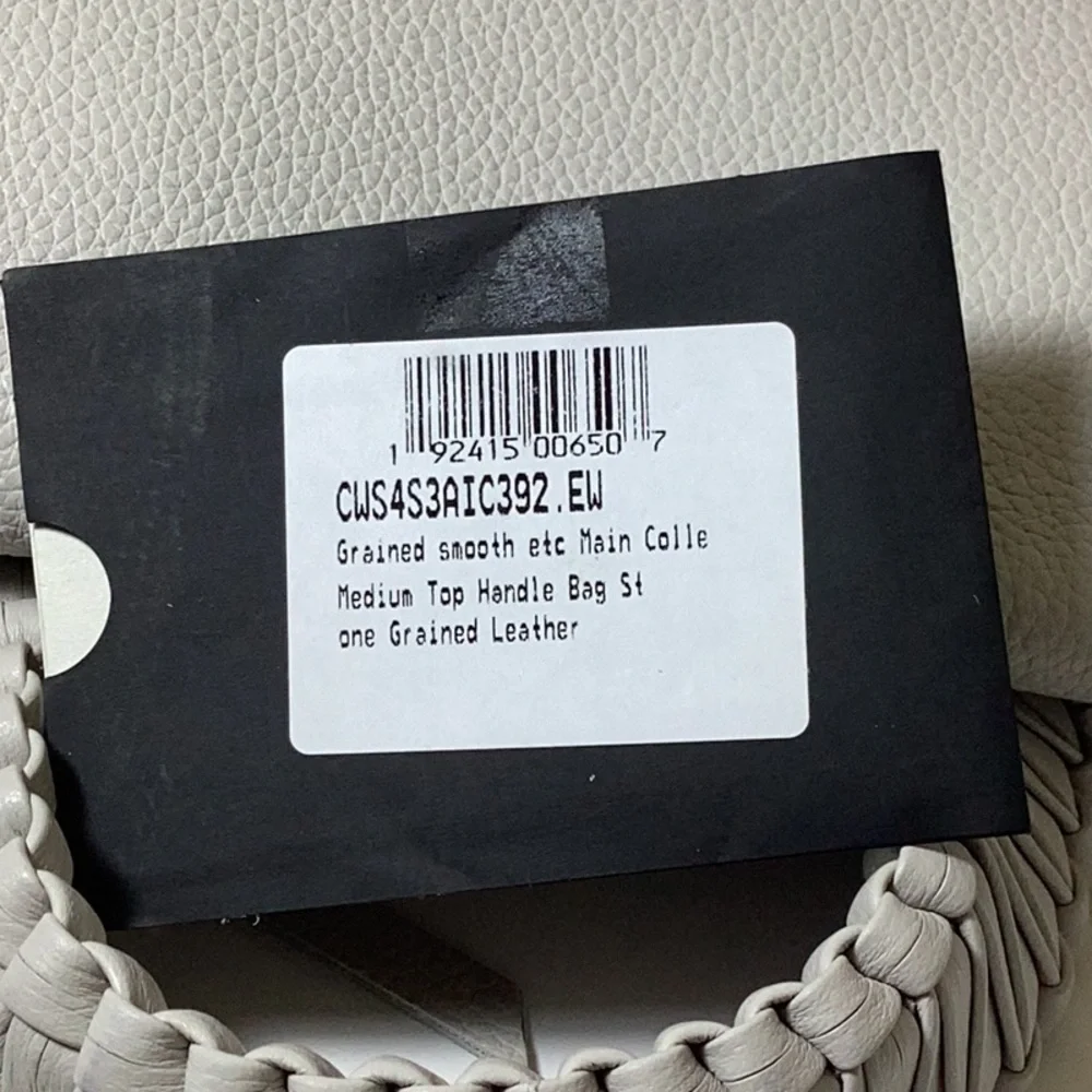 Callista Small Top Handle Bag 23 Stone Grained Leather Note: New without tag
